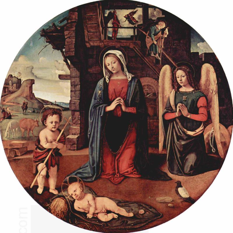 Piero di Cosimo Anbetung des Kindes oil painting picture